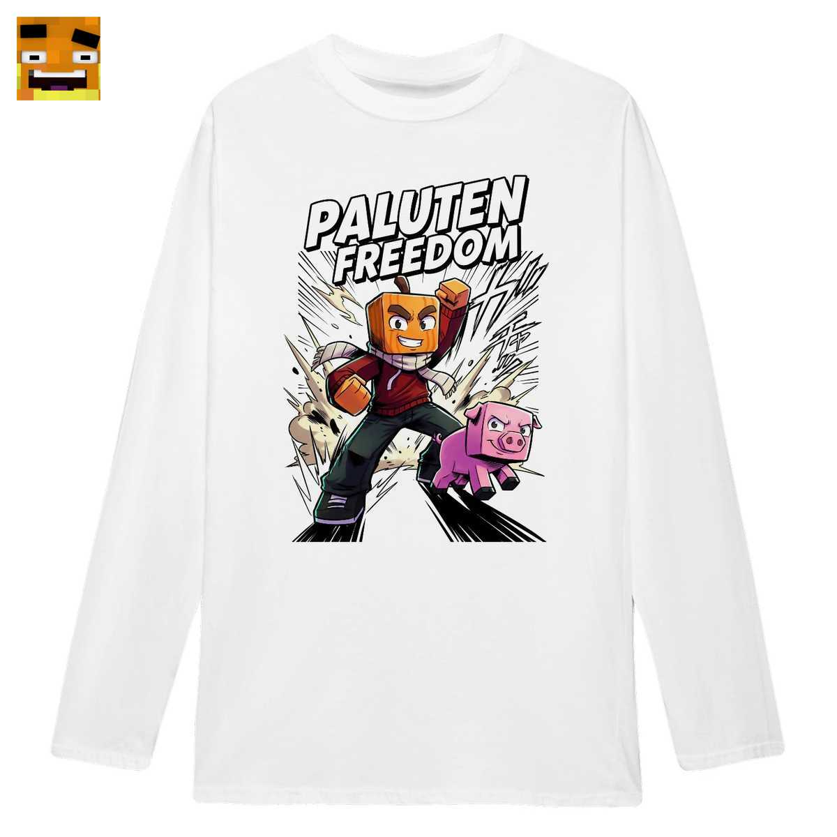 Paluten Merch: Kürbis Gamer Freiheit - Action Comic Design - Offizielles Fan-Shirt - Image 3