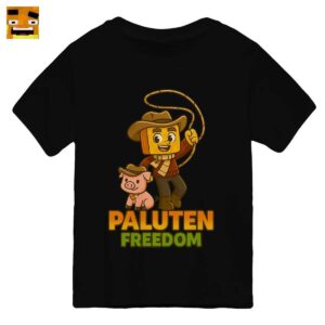 Paluten Merch: Kürbis-Cowboy & Schweinchen Freund auf Abenteuer T-Shirt - Offizielles Freedom Design