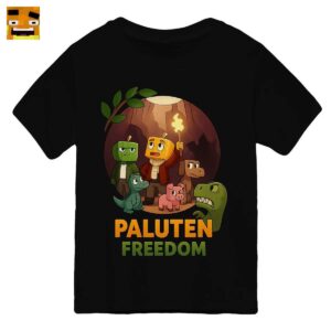 Paluten Merch: Kürbiskopf Held & Freunde Das große Höhlen-Abenteuer T-Shirt - Offizielles Gamer Design