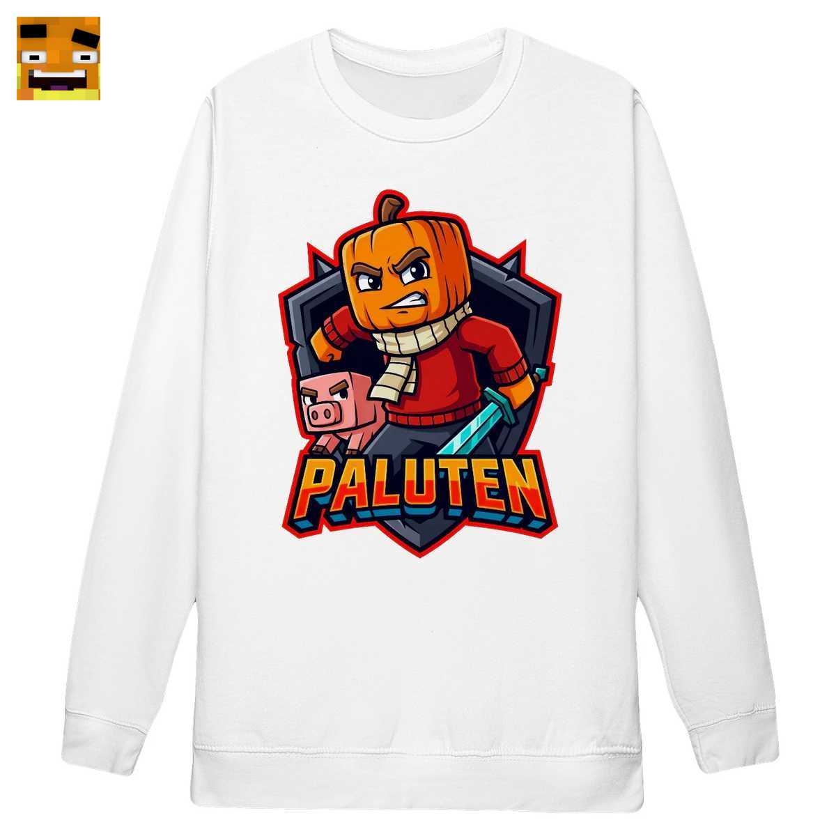 Paluten Merch: Kürbiskopf Krieger & Pixel-Schwein T-Shirt - Offizielles Fanartikel Design - Image 4
