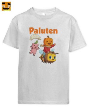 Paluten Flugabenteuer Kinder T-Shirt | Kürbis Gamer & Edgar Merch