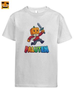 Paluten Kürbiskopf Gamer Kinder T-Shirt | Offizielles Palle Merch