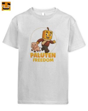Paluten Kürbiskopf Schweinchen Abenteuer Kinder T-Shirt | Offizielles Fan-Merch