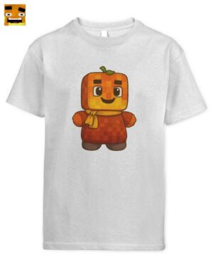 Paluten Kürbistumor Block-Stil Kinder T-Shirt | Offizielles Gaming Merch