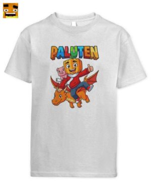 Paluten Kürbiskopf Drachenreiter T-Shirt für Kinder | Offizieller Palle Merch
