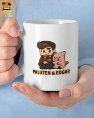 Paluten und Edgar Chibi Design Kaffeetasse – Offizielles Fan-Merch