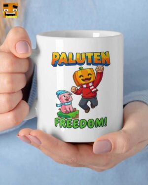 Paluten Merch: Kürbiskopf und Edgar Freiheit Tasse | Offizieller Fanartikel
