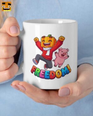 Paluten Merch: Kürbis Gamer und Edgar Freedom Tasse | Offizieller Fanartikel