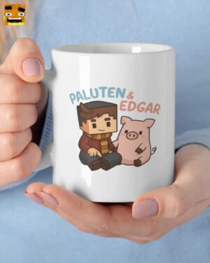 Paluten Merch: und Edgar Pixel Art Tasse – Perfektes Geschenk für Gamer