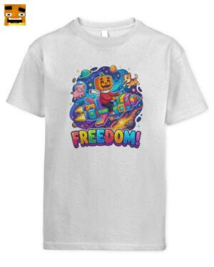 Paluten Freiheit Kinder T-Shirt | Kürbiskopf & Edgar Weltall Merch