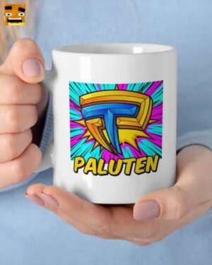 Paluten Kürbiskopf Gamer-Logo Tasse im Pop-Art-Stil | Offizielles Fan-Merch