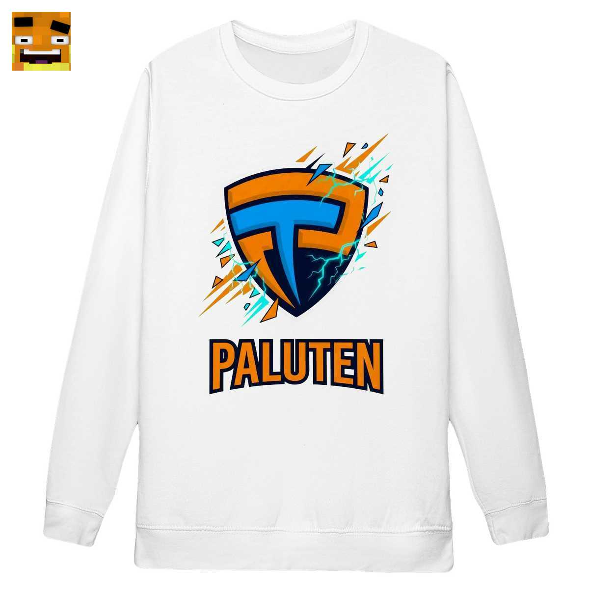 Paluten Merch: Kürbis Gamer Team Wappen mit Blitz - Gaming Logo Fan-Shirt - Image 2