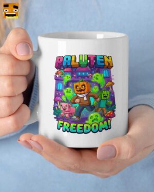 Paluten Merch: Kürbis Freiheit Spukschloss Tasse | Offizieller Fanartikel