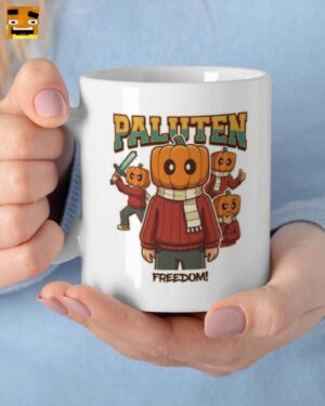 Paluten Merch: Freiheitsteam Keramiktasse für Gamer | Exklusives Kürbiskopf Design