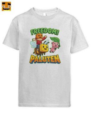 Paluten Kürbiskopf und Schweinchen Kinder T-Shirt | Freedom Squad Merch