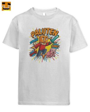 Paluten Kürbiskopf Held Kinder T-Shirt | Offizielles Palle Merch: für Fans