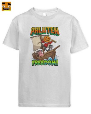 Paluten Freedom Projekt Kinder T-Shirt | Kürbiskopf & Edgar Merch