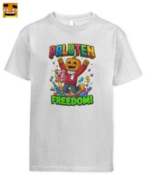 Paluten Kürbiskopf Freiheit Kinder T-Shirt | Offizieller Palle Merch: für Jungen