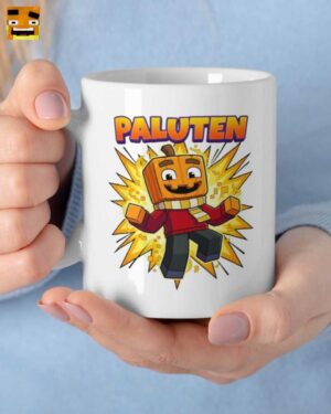 Paluten Merch: Kürbiskopf Pop-Art Tasse – Das ultimative Gamer Geschenk