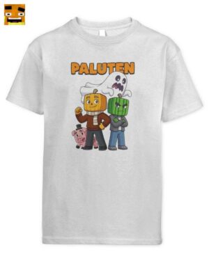 Paluten Kürbiskopf Kinder T-Shirt | Offizielles Palle Merch: für junge Gamer