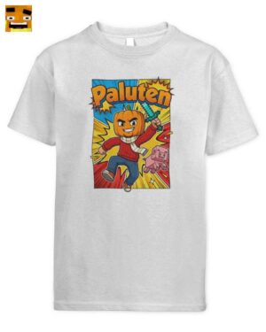 Paluten Kürbiskopf Kinder T-Shirt | Offizielles Palle Merch: für Gamer