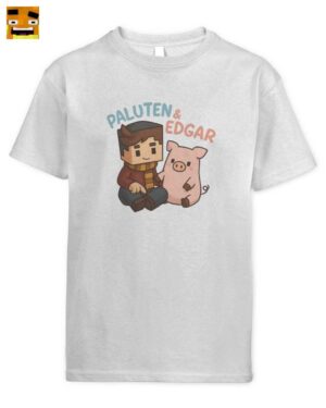 Paluten Merch: und Edgar Pixel Art Kinder T-Shirt | Perfektes Geschenk für Fans