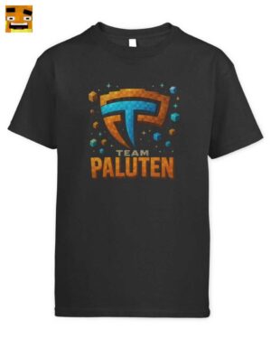 Team Paluten 3D Block-Welt Kinder T-Shirt | Offizielles Palle Merch