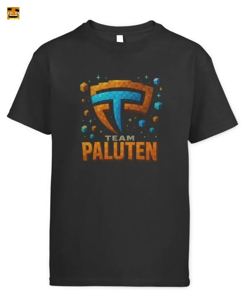 Paluten 3D Block World Gamer Team Emblem T-Shirt kaufen