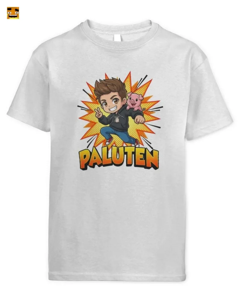 Paluten Comic Gamer Held & Schweinchen T-Shirt kaufen