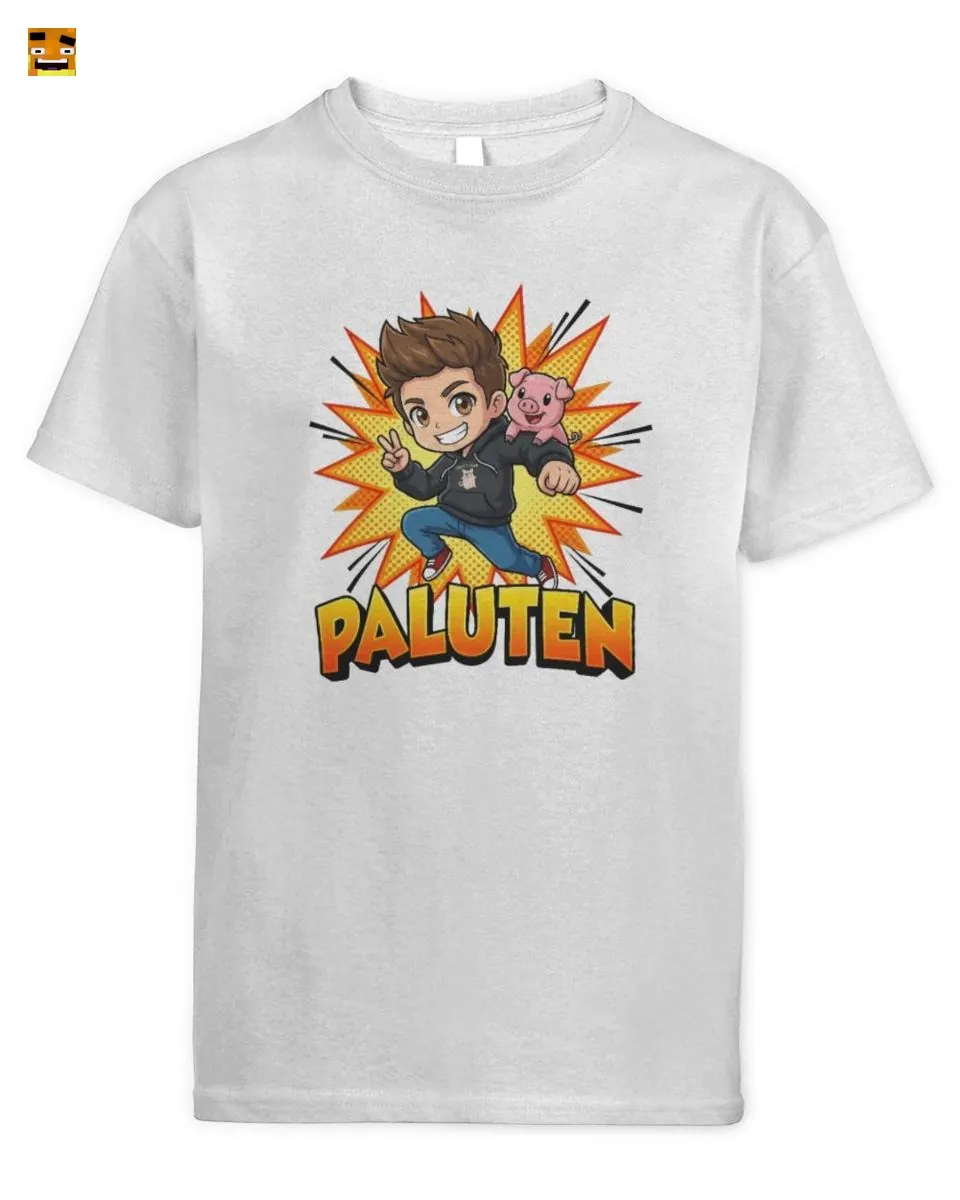 Paluten Comic Gamer Held & Schweinchen T-Shirt kaufen