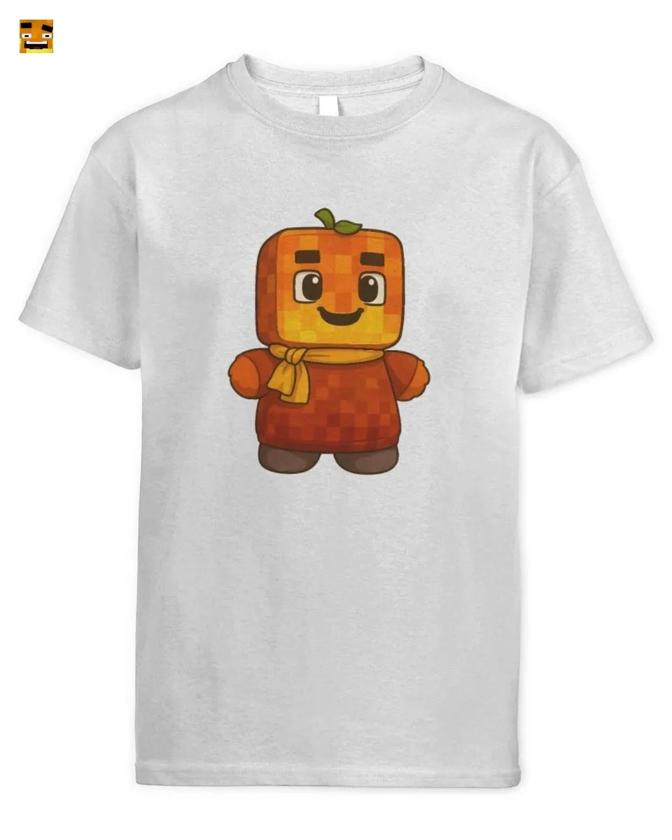 Paluten Cute Pumpkin Head Block Game Character T-Shirt kaufen