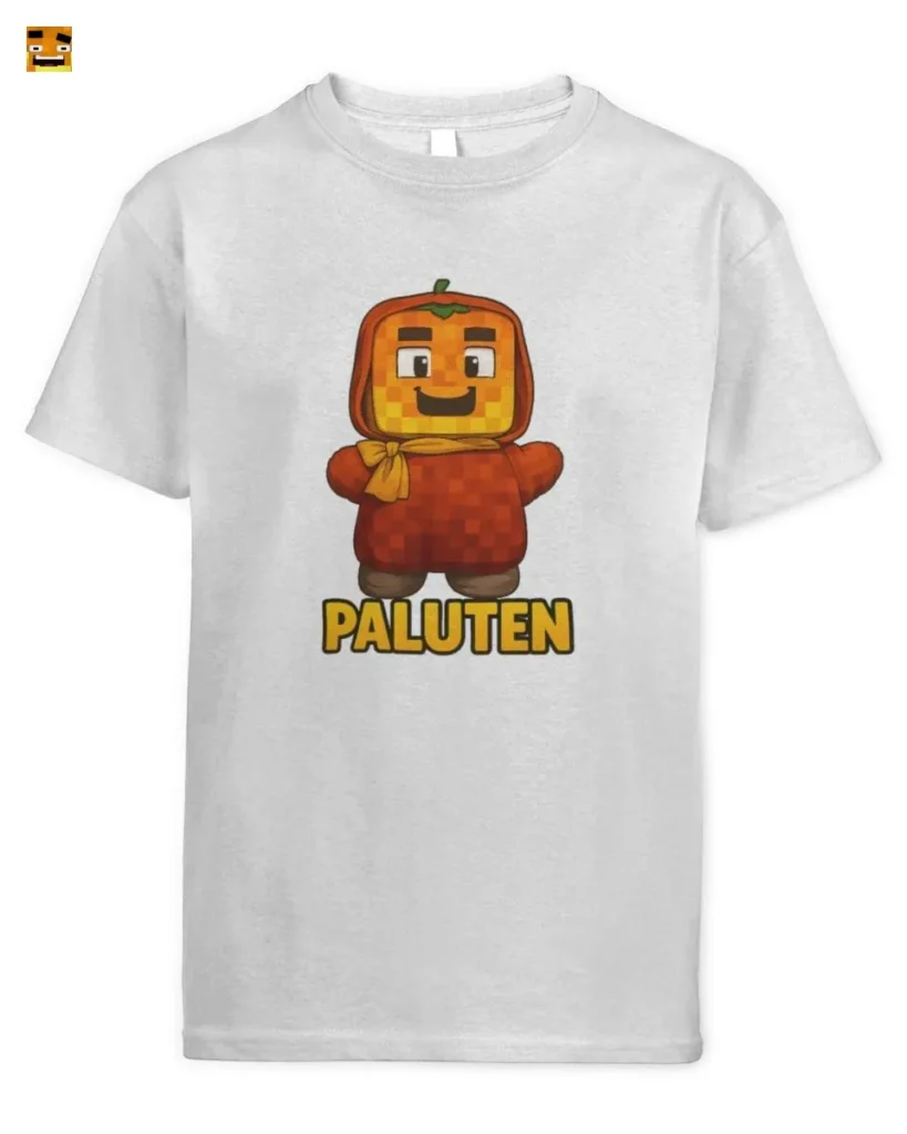 Paluten Cute Pumpkin Head Block Gamer Character T-Shirt kaufen