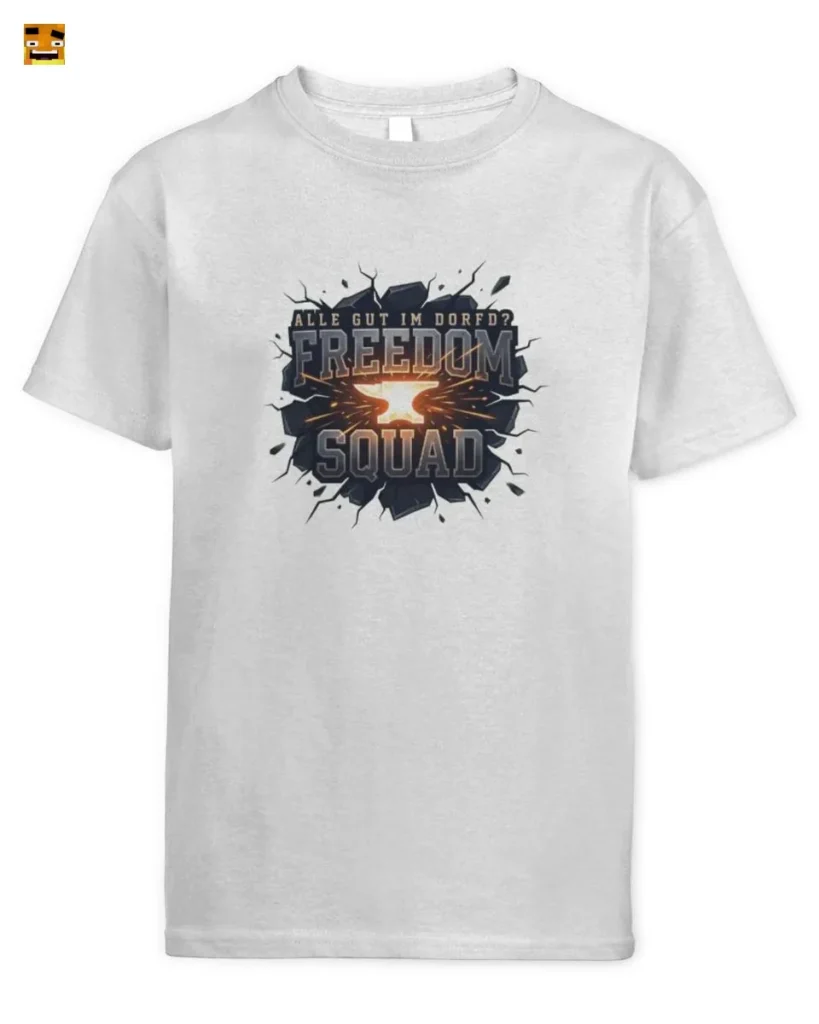 Paluten Freiheits Kader - Alle Gut im Dorf Gaming Log T-Shirt