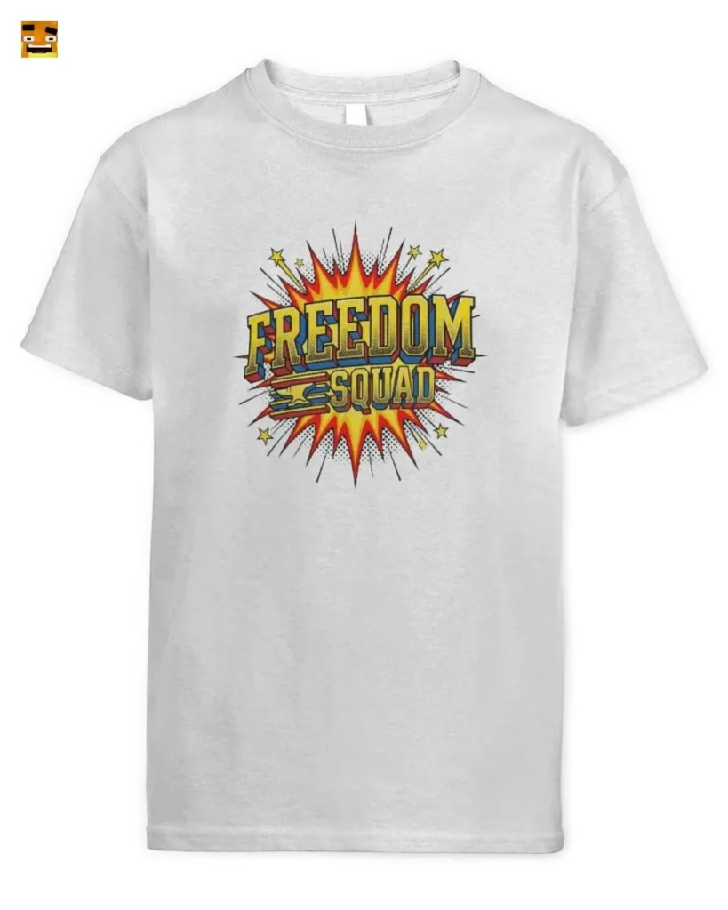 Paluten Freiheitsteam Gamer Logo im Comic-Stil T-Shirt kaufen