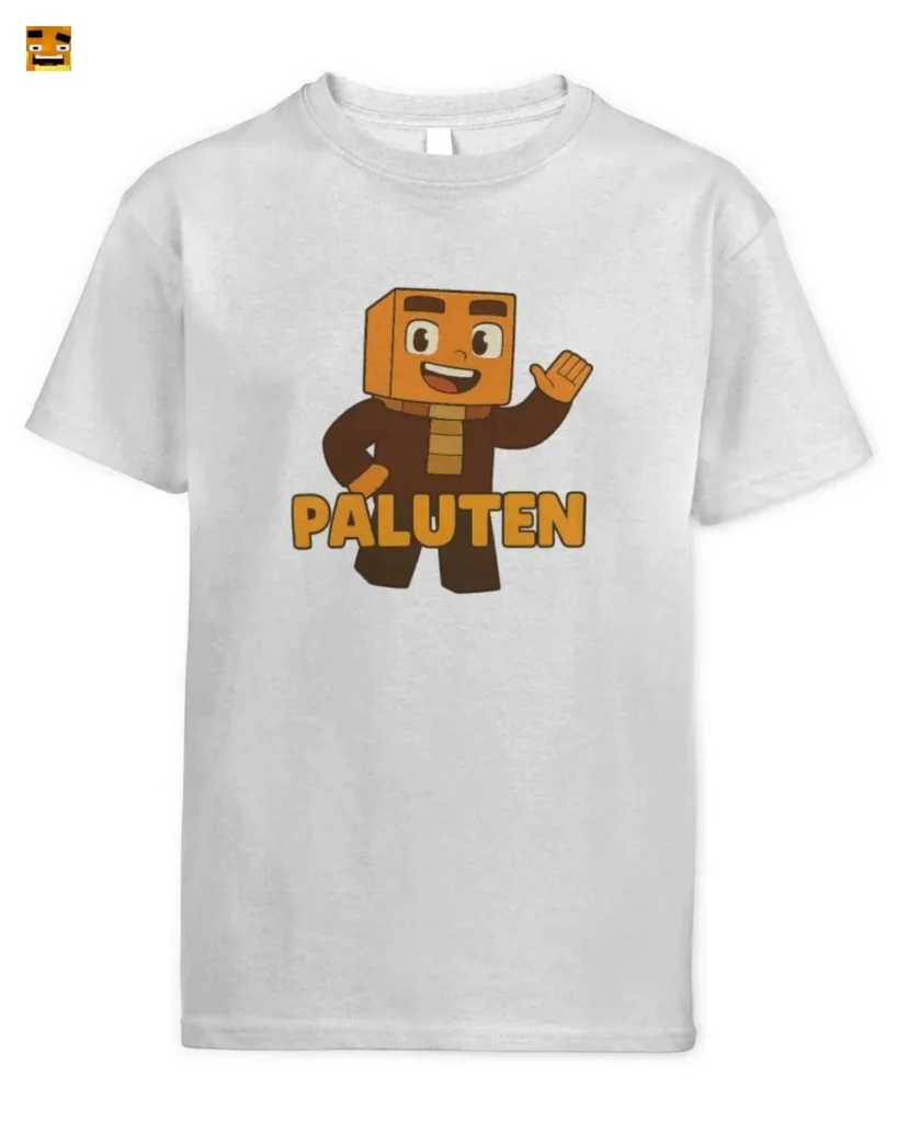 Paluten Friendly Block World Gamer in Heroic Pose T-Shirt kaufen