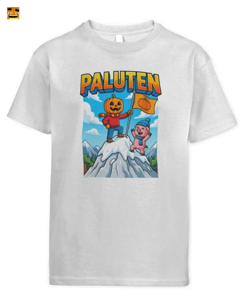 Paluten Gipfelstürmer Kürbis Gamer & sein Schweinchen T-Shirt