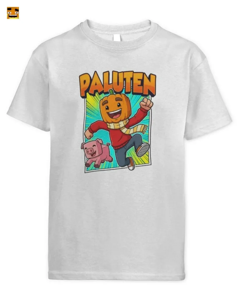 Paluten Kürbis Gamer & Block-Schweinchen Abenteuer T-Shirt kaufen