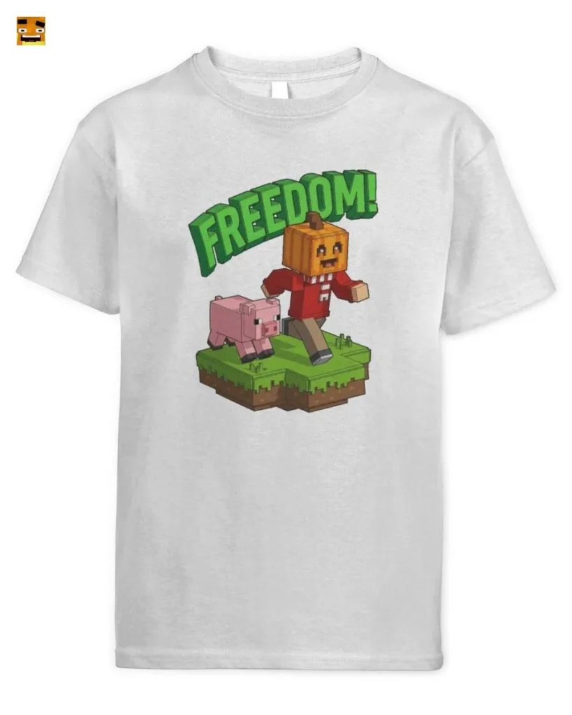 Paluten Kürbis-Gamer Freiheit Abenteuer mit Schweinch T-Shirt