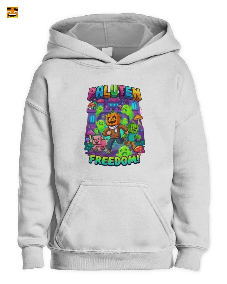 Paluten Kürbis Gamer Freiheit Flucht aus dem Spukschl T-Shirt - Image 2