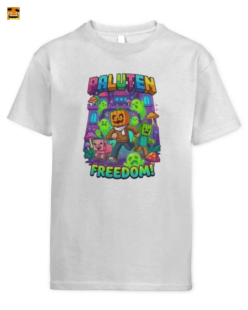Paluten Kürbis Gamer Freiheit Flucht aus dem Spukschl T-Shirt