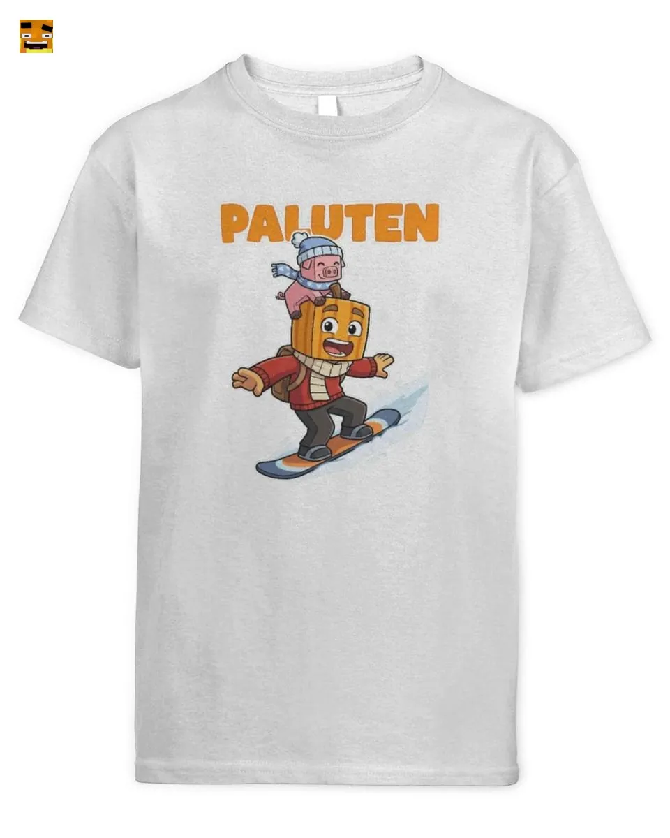 Paluten Kürbis-Gamer & Schweinchen beim Snowboarden T-Shirt