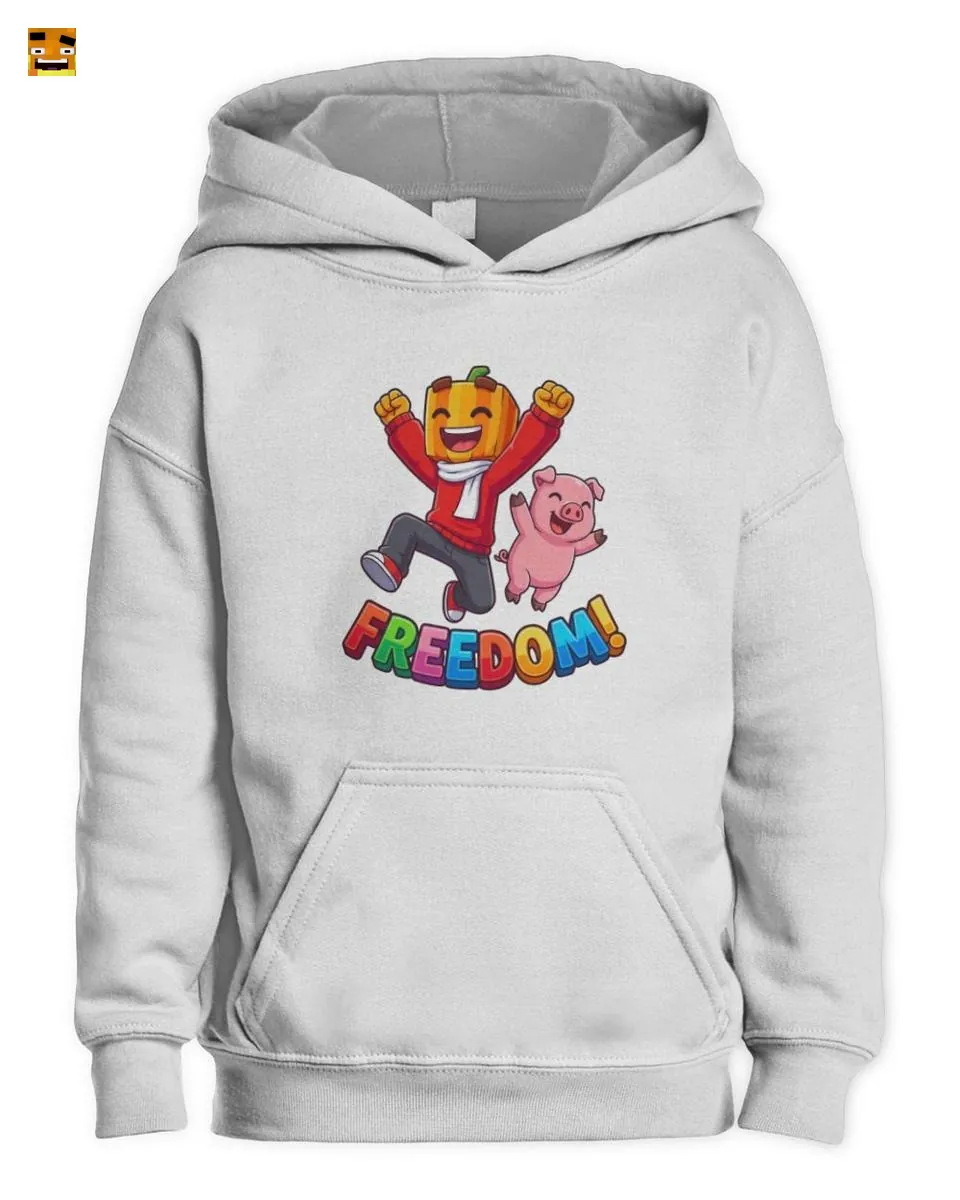 Paluten Kürbis Gamer & Schweinchen feiern die Freihei T-Shirt - Image 2