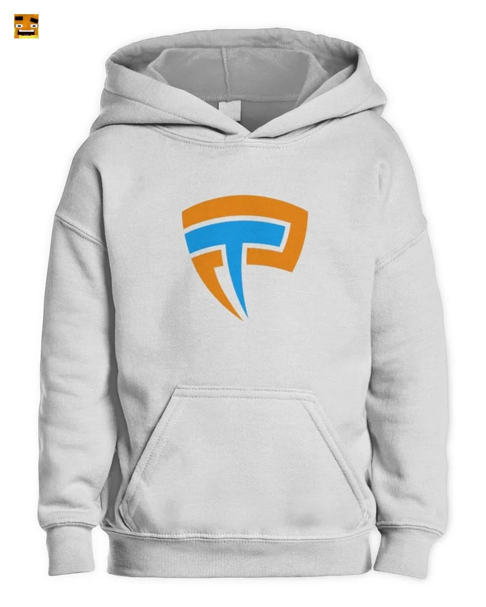 Paluten Kürbis Gamer Team Emblem Blau & Orange Gaming T-Shirt - Image 2