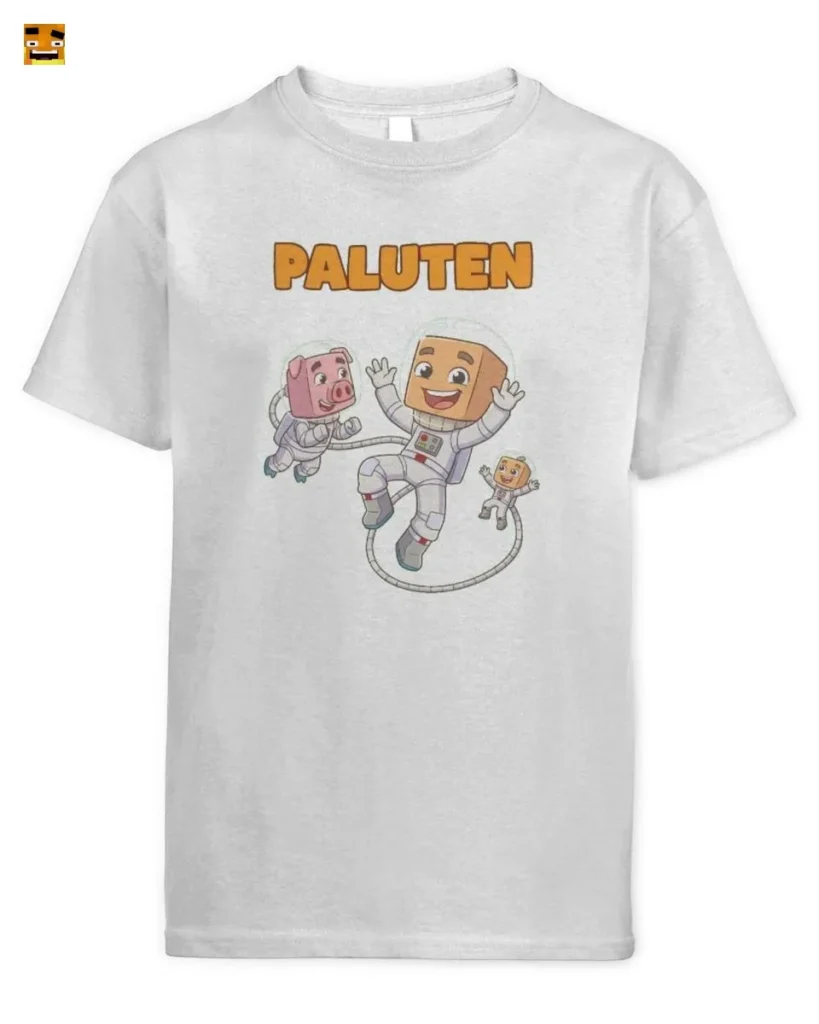 Paluten Kürbis-Kopf Gamer & Schwein Weltall Abenteuer T-Shirt