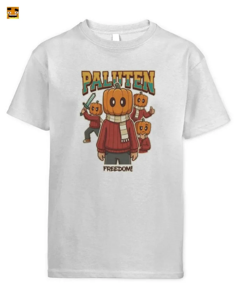 Paluten Kürbis Kopf Gamer und sein Freiheitsteam T-Shirt kaufen