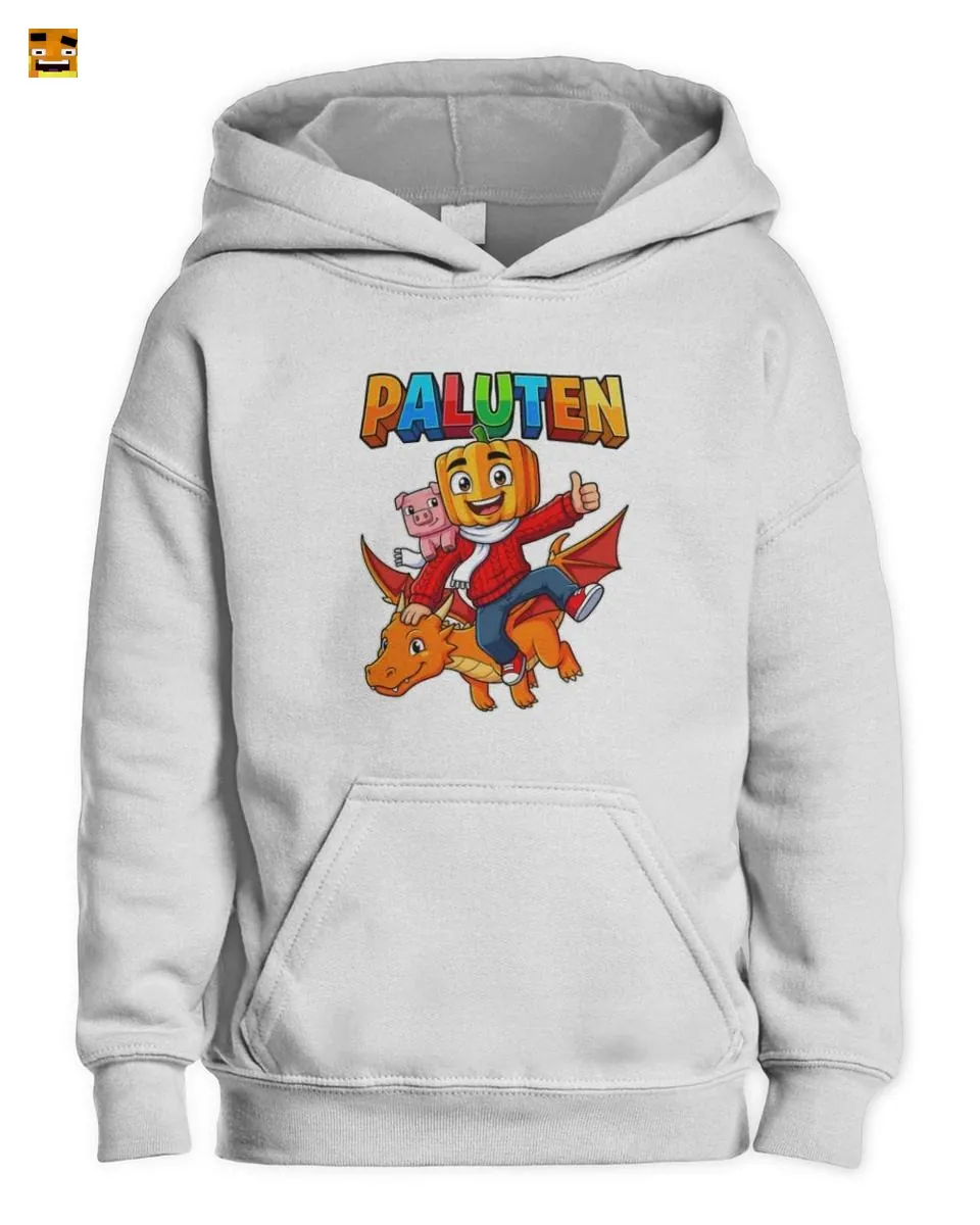 Paluten Kürbiskopf Gamer Drachenreiter mit Schweinche T-Shirt - Image 2
