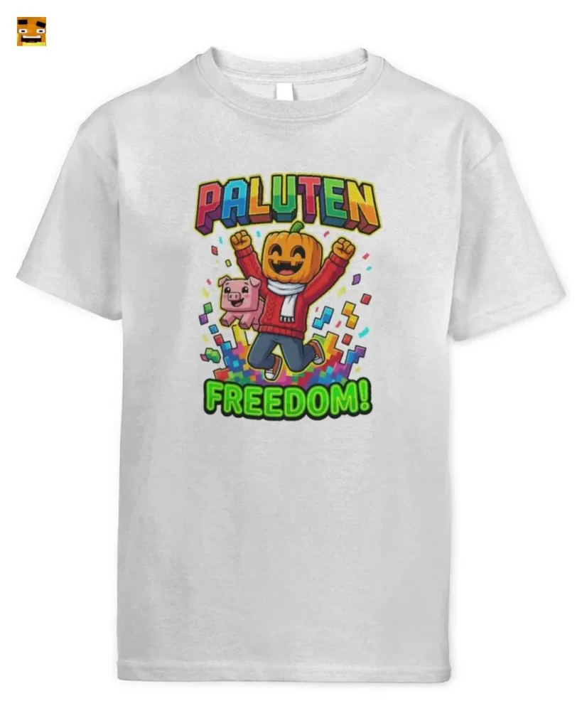 Paluten Kürbiskopf Gamer Freiheit Feier T-Shirt kaufen