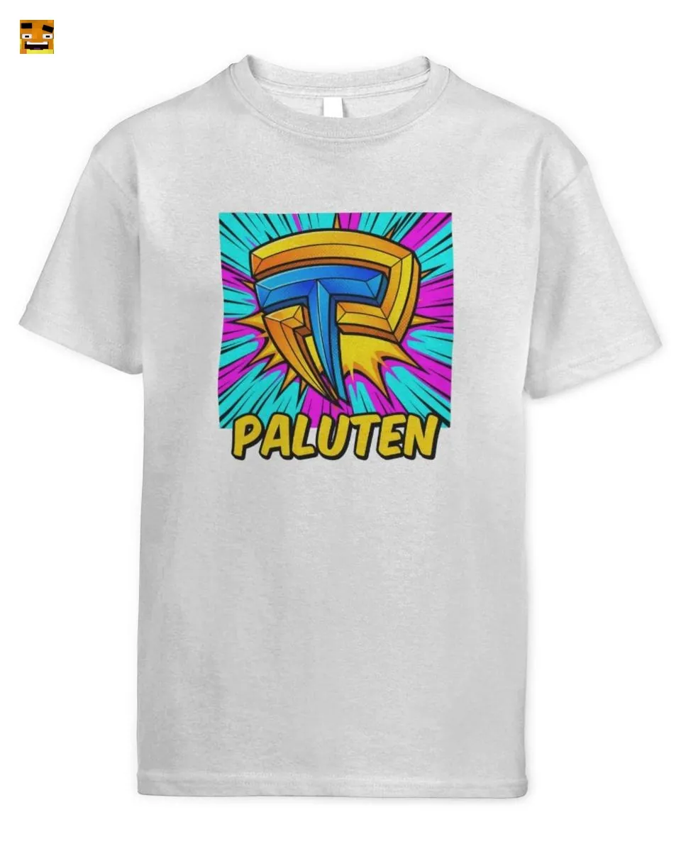 Paluten Kürbiskopf Gamer-Logo im Pop-Art-Stil T-Shirt kaufen