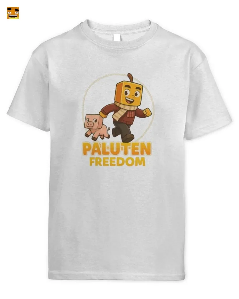 Paluten Kürbiskopf Gamer und Schweinchen auf Abenteue T-Shirt