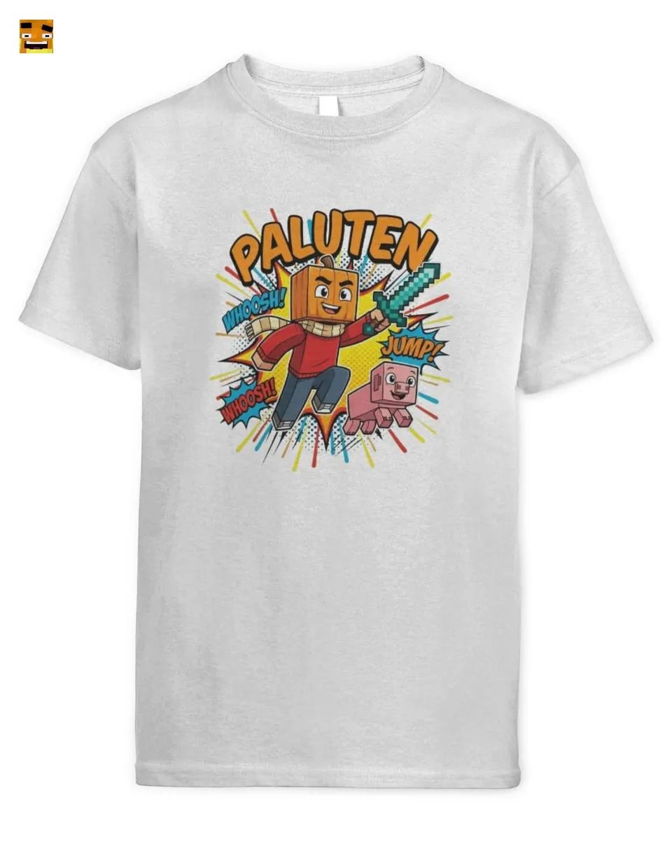 Paluten Kürbiskopf-Held & Schwein Comic-Abenteuer T-Shirt kaufen